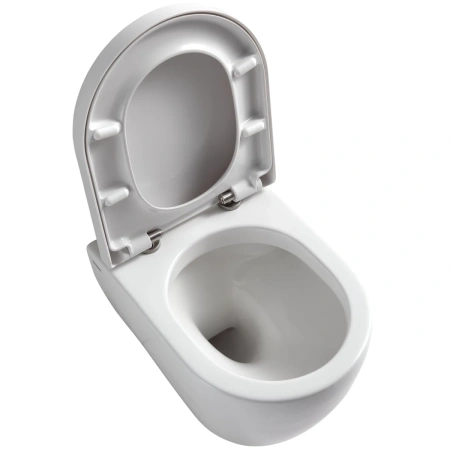 Унитаз подвесной SSWW CT2037V с сиденьем микролифт, белый