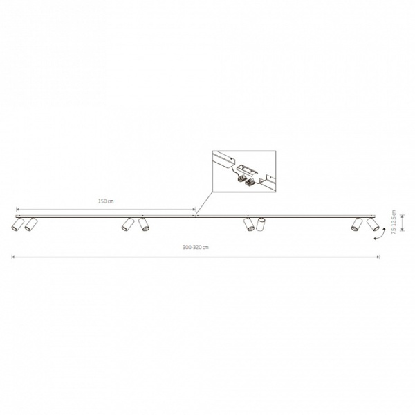 Спот Nowodvorski Mono 2x150 7750