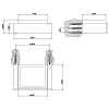 Мыльница Gessi Rettangolo 20801#080 золото