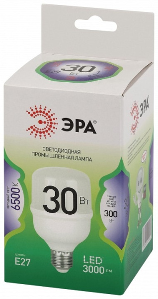 Лампа светодиодная Эра Green Line E27 30Вт 6500K LED POWER T70-30W-865-E27 GL