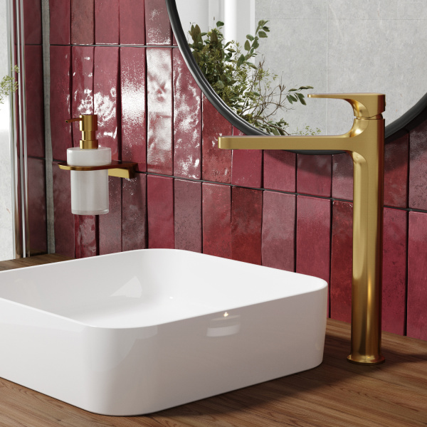 Смеситель для раковины WasserKRAFT Havel 3603H золото