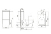 Унитаз Abber Rechteck AC1210T с крышкой-сиденьем