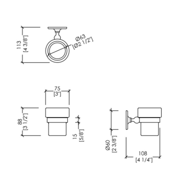 Стакан Devon&Devon Cavendish WM03 золото