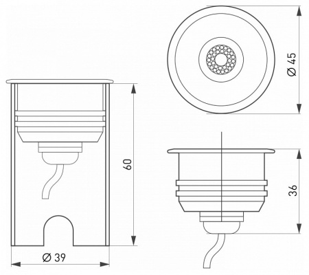 Встраиваемый светильник Arlight Aqua 28056