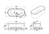Акриловая ванна Vitra Geo 180x80 65380006000