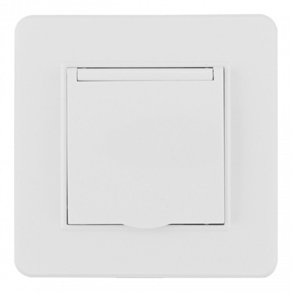 Розетка с заземлением и шторкой, с крышкой Arte Milano SET16-1 SET16-1-41-1 white