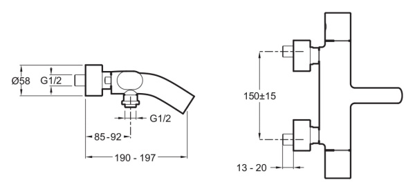Смеситель для ванны Jacob Delafon TALAN E10089RU-CP