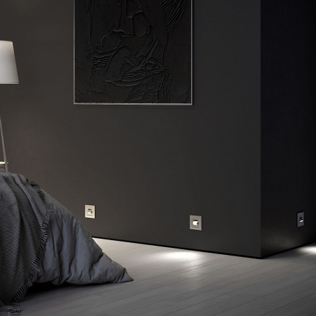 Заглушка для поста с подсветкой без рамки Werkel серебряные W1154706