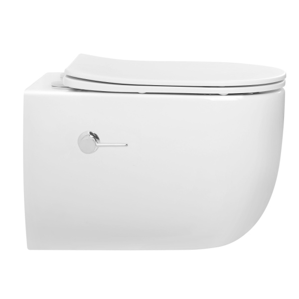 Подвесной унитаз-биде Abber Bequem AC1104TNS с крышкой-сиденьем