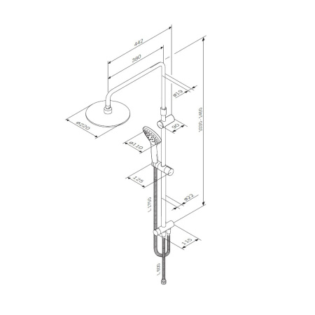 Душевая стойка AM.PM Gem (F0790100)