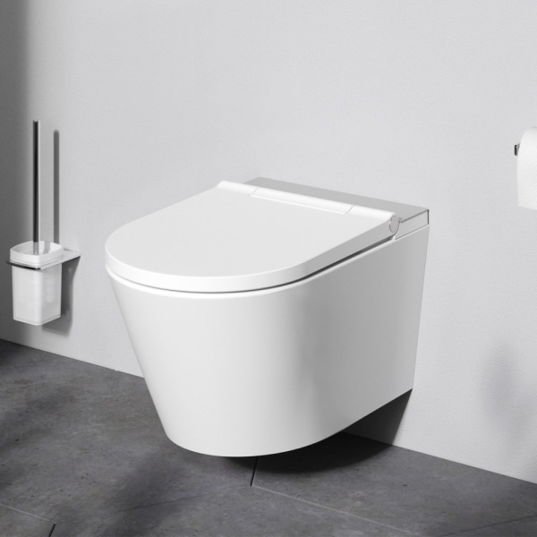 Подвесной унитаз-биде AM.PM Inspire CleanCare CCC501700SC с крышкой-сиденьем