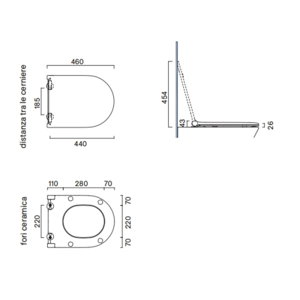 Крышка-сиденье для унитаза Catalano 0551200001