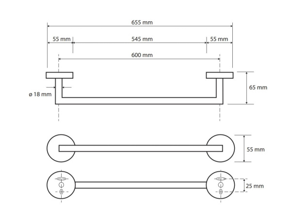 Полотенцедержатель Bemeta Sablo 160204042