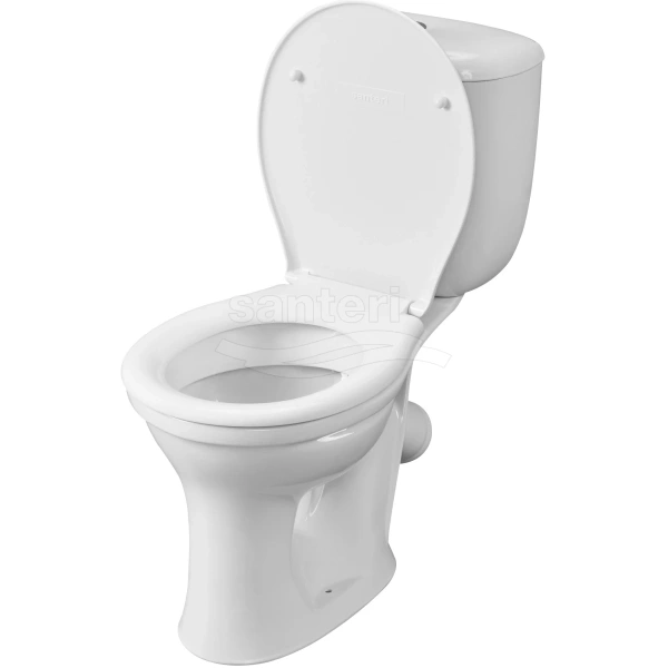 Унитаз-компакт Santeri Victoria 1.P301.6.S00.00B.F (4607143317833) косой выпуск, с сиденьем, белый