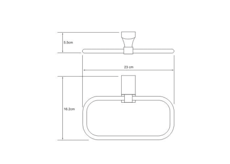 Держатель полотенец WasserKRAFT Leine K-5060