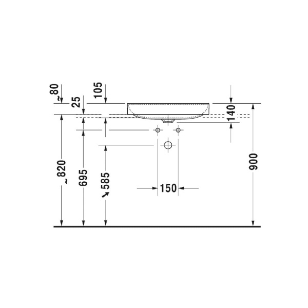 Раковина Duravit DuraSquare 60 2355600000