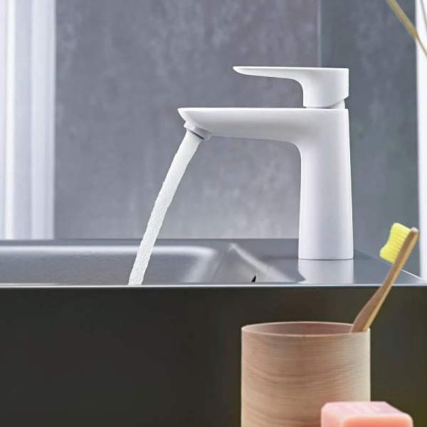 Смеситель для раковины hansgrohe Talis E 71712700 белый матовый