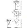 Раковина 50x43 см Vidima Seva Fresh W411561