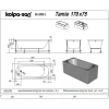 Акриловая ванна Kolpa-San Tamia 567290 170x75 см, белый