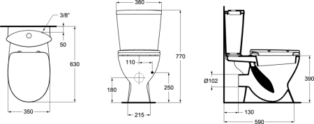Унитаз Ideal Standard Oceane W904401