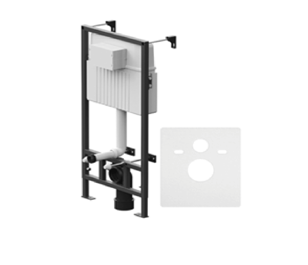 Комплект унитаз Damixa Cedar DX13C1700SC+DX00.I013.0201 инсталляцией и сиденьем