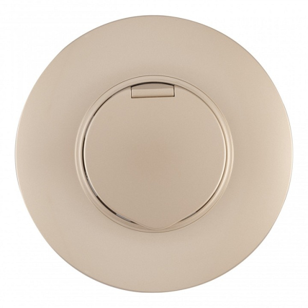 Розетка с заземлением и шторкой, с крышкой Arte Milano SET08-1 SET08-1-41-1 shampan