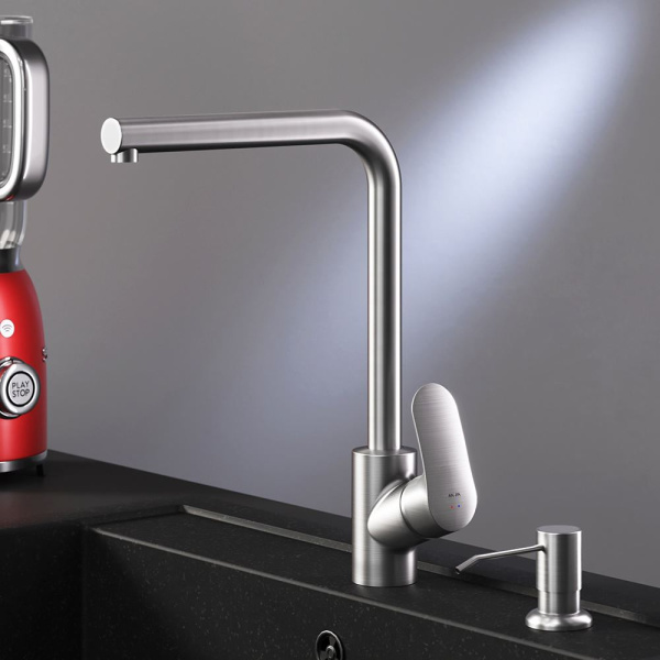 Смеситель для кухни AM.PM Like F8005D11 с дозатором сатин