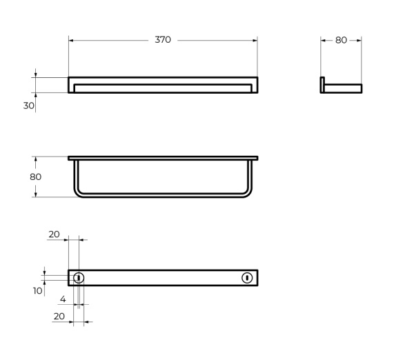 Полотенцедержатель Cezares Maxima CZR-F-8912A