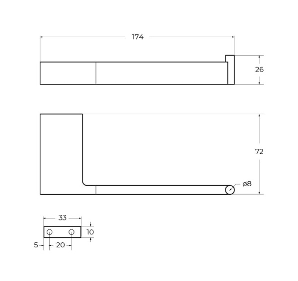 Держатель для туалетной бумаги Cezares Slider SLIDER-PH1-GM оружейная сталь
