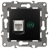 ТВ-розетка и розетка Ethernet RJ-45 без рамки Эра Эра 12 12-3110-05