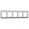 Рамка на 5 постов Werkel Stream (серебряный) W0052106