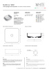 Раковина White Ceramic Blade Square 40 W050701