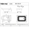 Акриловая ванна Kolpa-San Mini 945547 100x70 см, белый