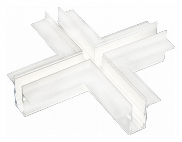 Соединитель X-образный для треков встраиваемых iLedex Technical VISION48/22 X-TYPE CONNECT 4822-022-44/44-WH