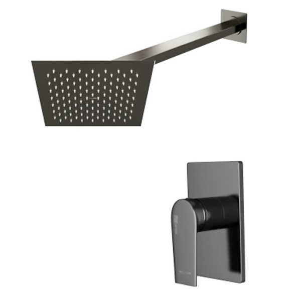 Душевой комплект WasserKRAFT Wiese 8400 A84182 оружейная сталь