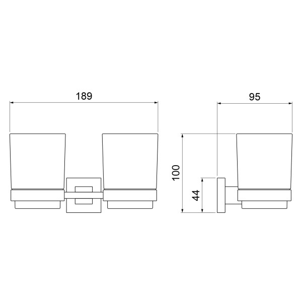 Стакан Timo Selene 17034/17 золото матовое