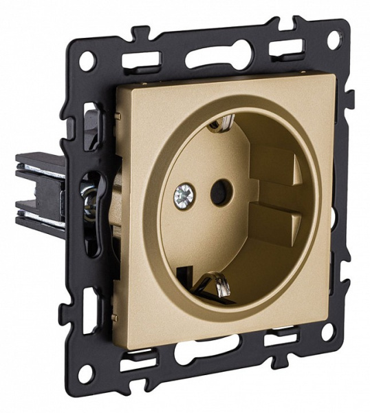 Розетка с заземлением, без рамки Kollinger Asthetik AS-014GD