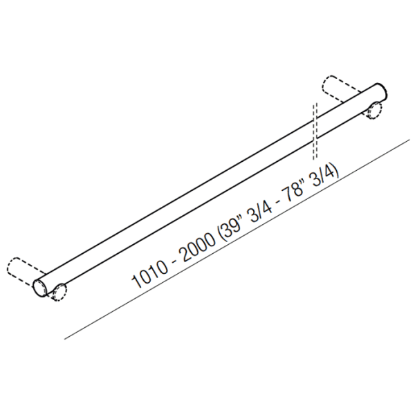 Поручень Agape Dot line ADTL2000RT светлое дерево