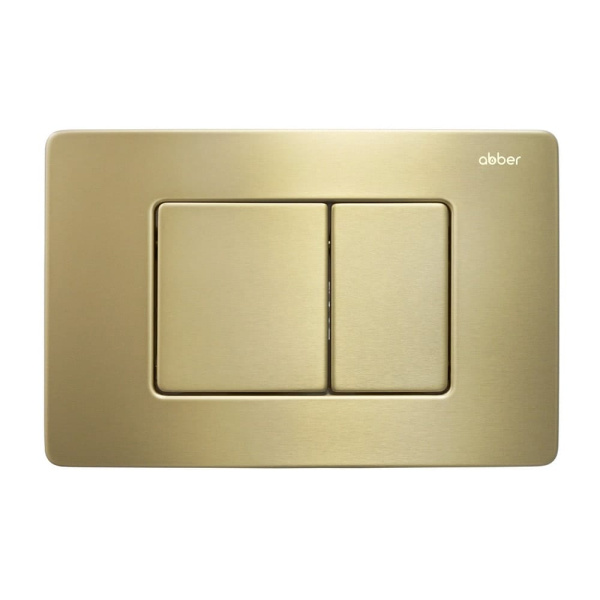 Комплект унитаза с инсталляцией Abber Rechteck AC1201-AC0105-AC0120MMG с клавишей золото матовое