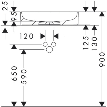 Раковина Hansgrohe Xuniva D 55 60165450