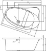 Акриловая ванна Riho Lyra L 140х90 B020001005