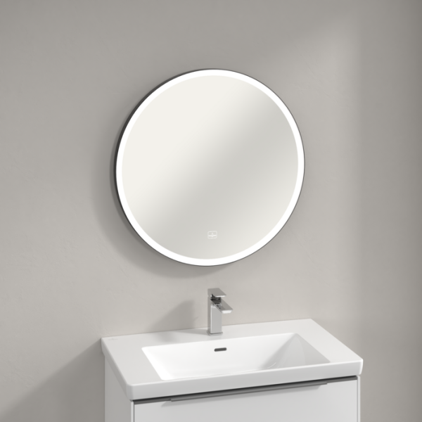 Зеркало 71,5 см Villeroy&Boch Subway 3.0 A46471BC круглое с LED-подсветкой