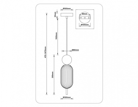 Подвесной светильник Ambrella Light LH LH53101