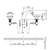 Смеситель для биде Huber Victorian VT0012202A сталь