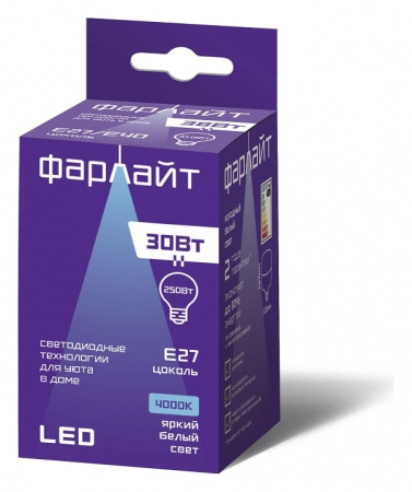 Лампа светодиодная Farlight Т100 E27 30Вт 4000K FAR000164