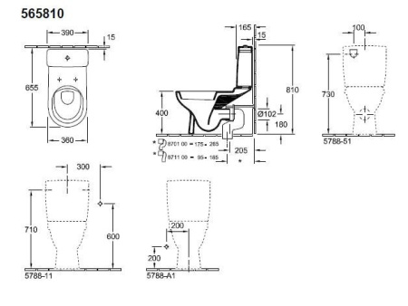 Бачок для унитаза Villeroy&Boch O.Novo 5788S101