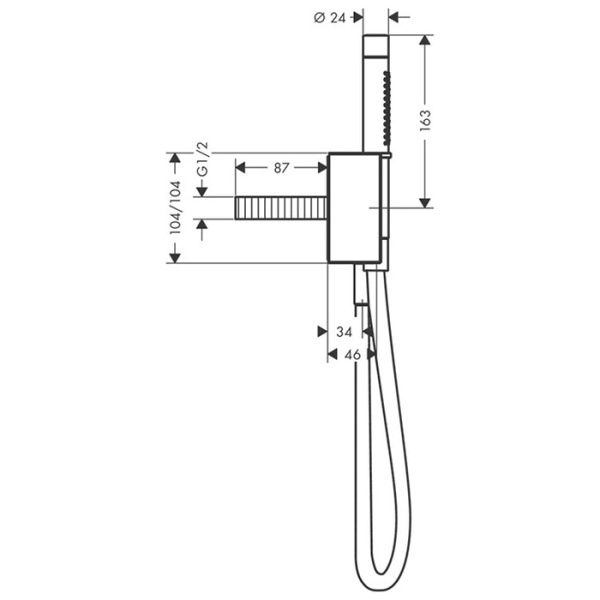 Душевой гарнитур Axor Edge 46520000