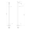 Смеситель для раковины Gessi 316 54097#299 черный матовый