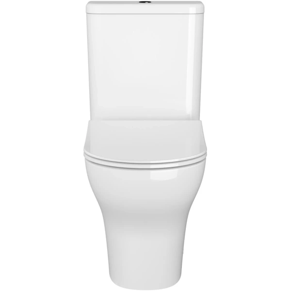 Унитаз-компакт VitrA Zentrum 9824B003-7219 безободковый, с сиденьем микролифт, белый