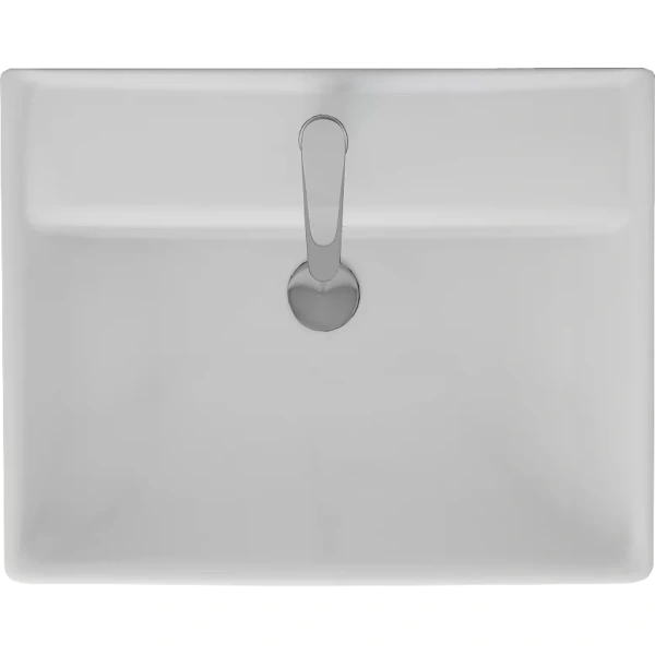Раковина Misty Q 191638 60,5x47,6 см, накладная, подвесная, белый